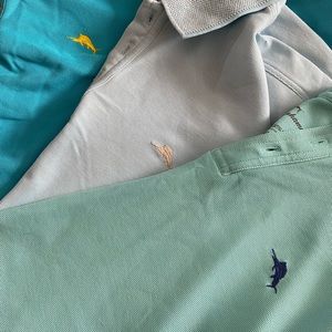 EUC lot of 3 Tommy Bahama polo shirts